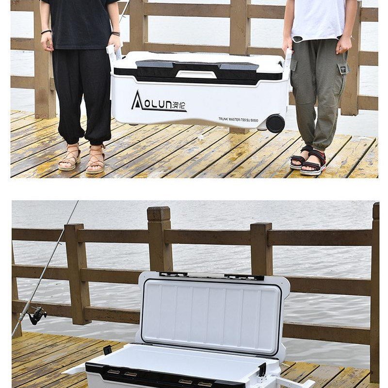 New-convene large-capacity sea-fished shrimp case full of multi-purpose refrigerated gear and gear items overweight
